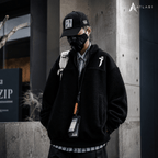 Men's Plush Oversized Techwear Zipper Sweatshirt - ATLAS 1