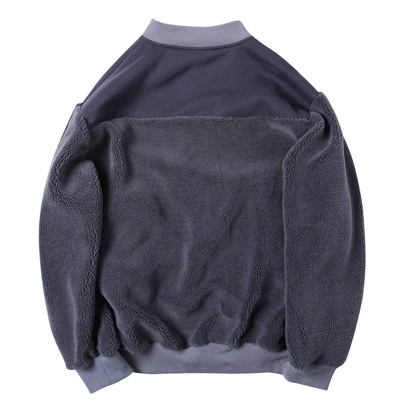 Men's Plush Oversized Techwear Zipper Sweatshirt - ATLAS 1