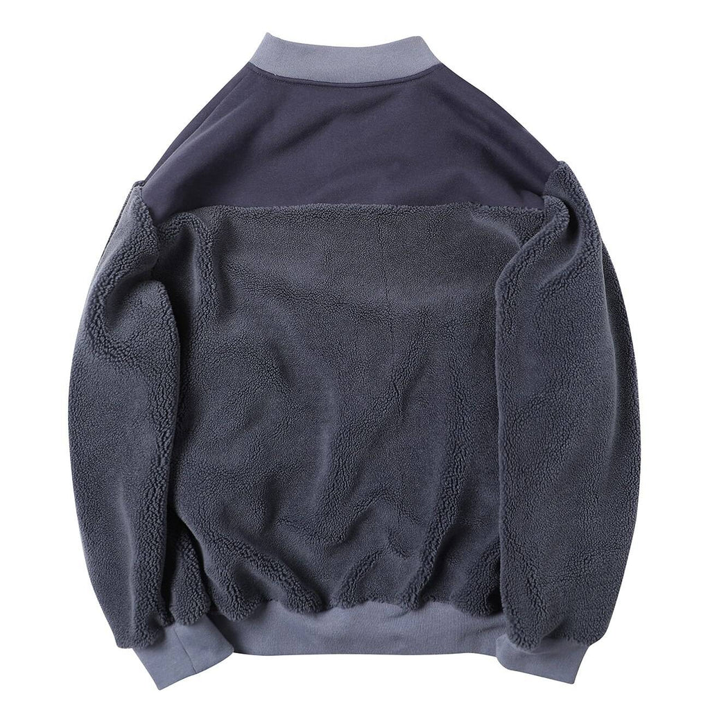 Men's Plush Oversized Techwear Zipper Sweatshirt - ATLAS 1