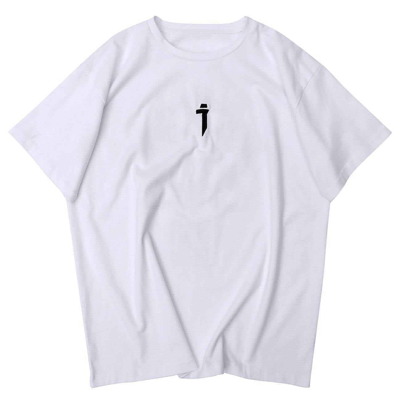 Men's Radiation Sign Oversized Techwear T-Shirt - ATLAS 1