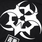Men's Radiation Sign Oversized Techwear T-Shirt - ATLAS 1