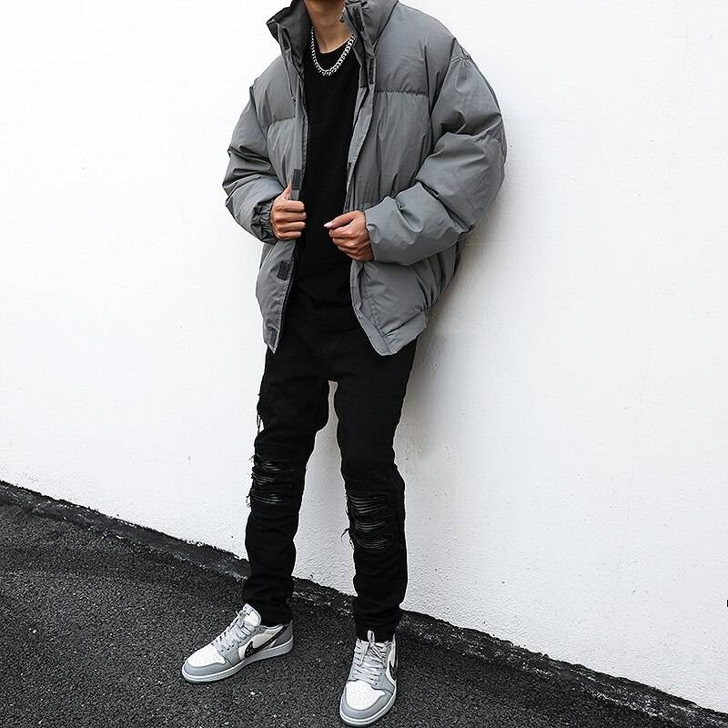 Men's Reflective Cotton Padded Techwear Winter Jacket - ATLAS 1