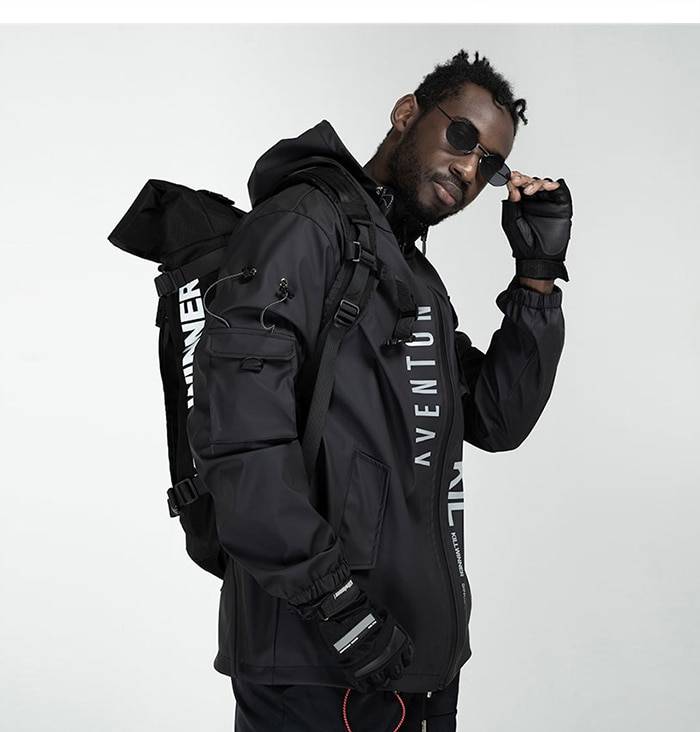 Men's Reflective Detail Tactical Urban Windbreaker - ATLAS 1