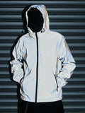 Men's Reflective Hooded Streetwear Windproof Jacket - ATLAS 1 - Techwear Store