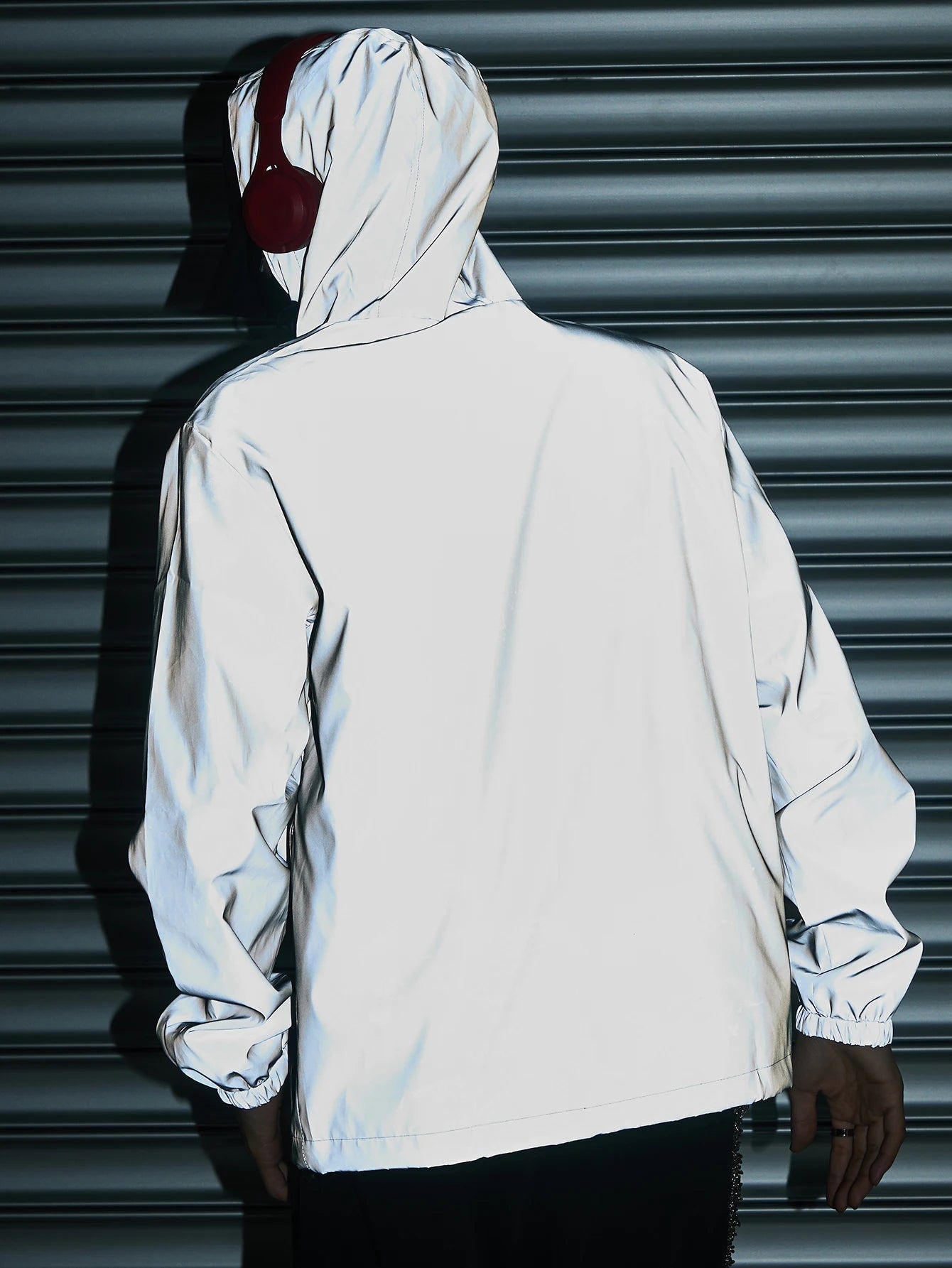 Men's Reflective Hooded Streetwear Windproof Jacket - ATLAS 1 - Techwear Store