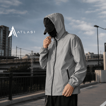Men's Reflective Hooded Streetwear Windproof Jacket - ATLAS 1