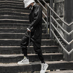 Men's Solid Black Multi - Pocket Techwear Overall - ATLAS 1