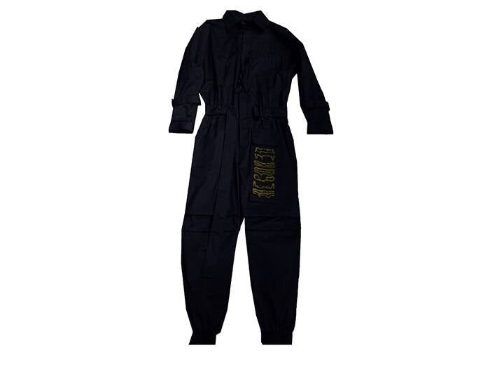 Men's Solid Color Cotton Belted Techwear Overall - ATLAS 1