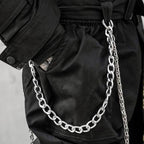 Men's Solid Color Cotton Belted Techwear Overall - ATLAS 1