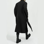 Men's Solid Color Long Techwear Coat - ATLAS 1
