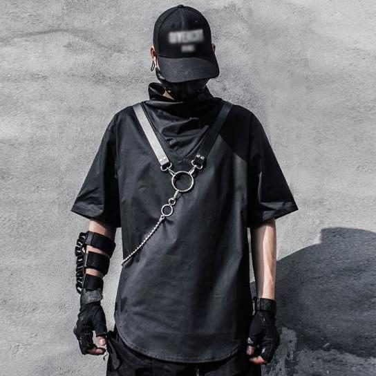 Men's Solid Color Minimalist Techwear T-Shirt - ATLAS 1