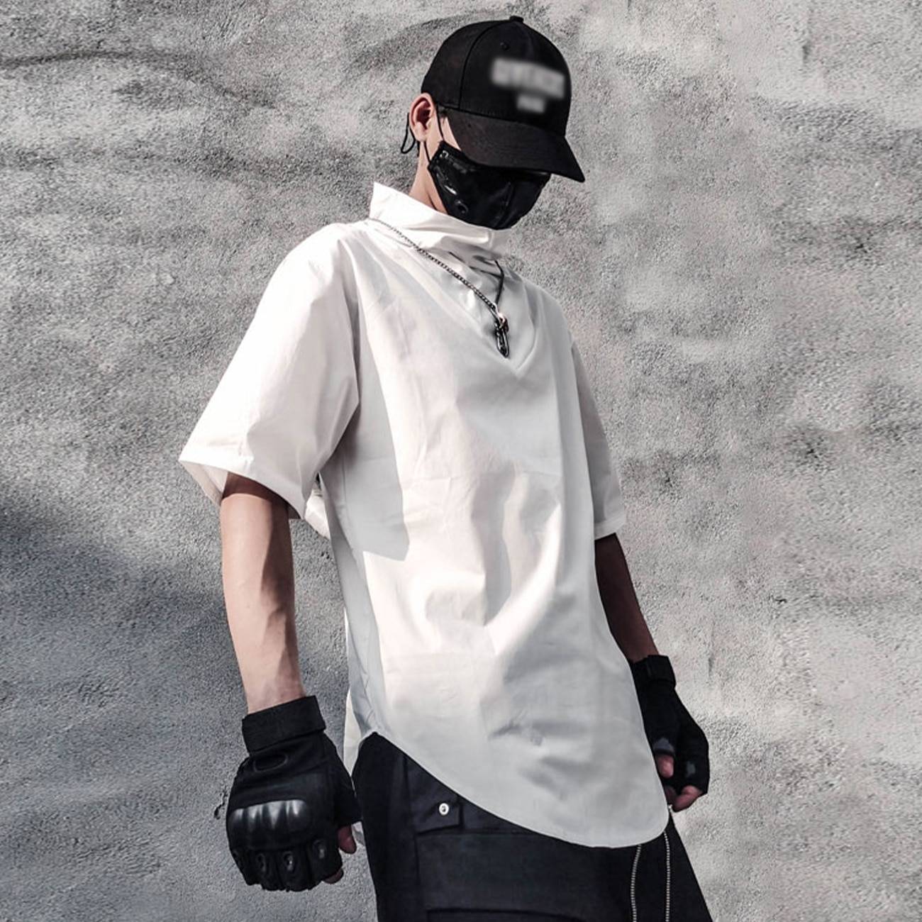 Men's Solid Color Minimalist Techwear T-Shirt - ATLAS 1