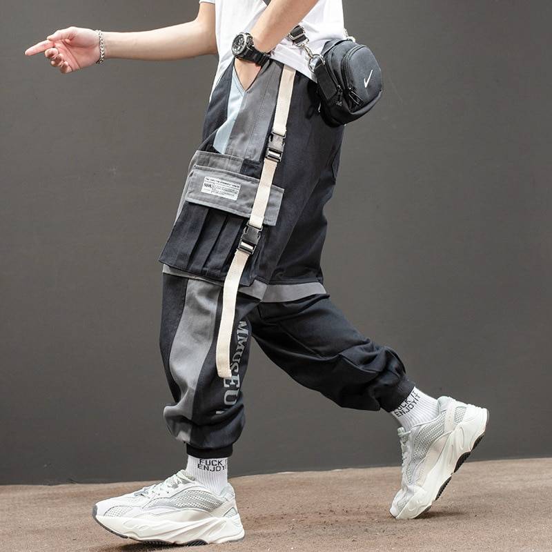 Pantaloni Cargo Techwear Militare Tattico Streetwear da Uomo — Vita elasticizzata