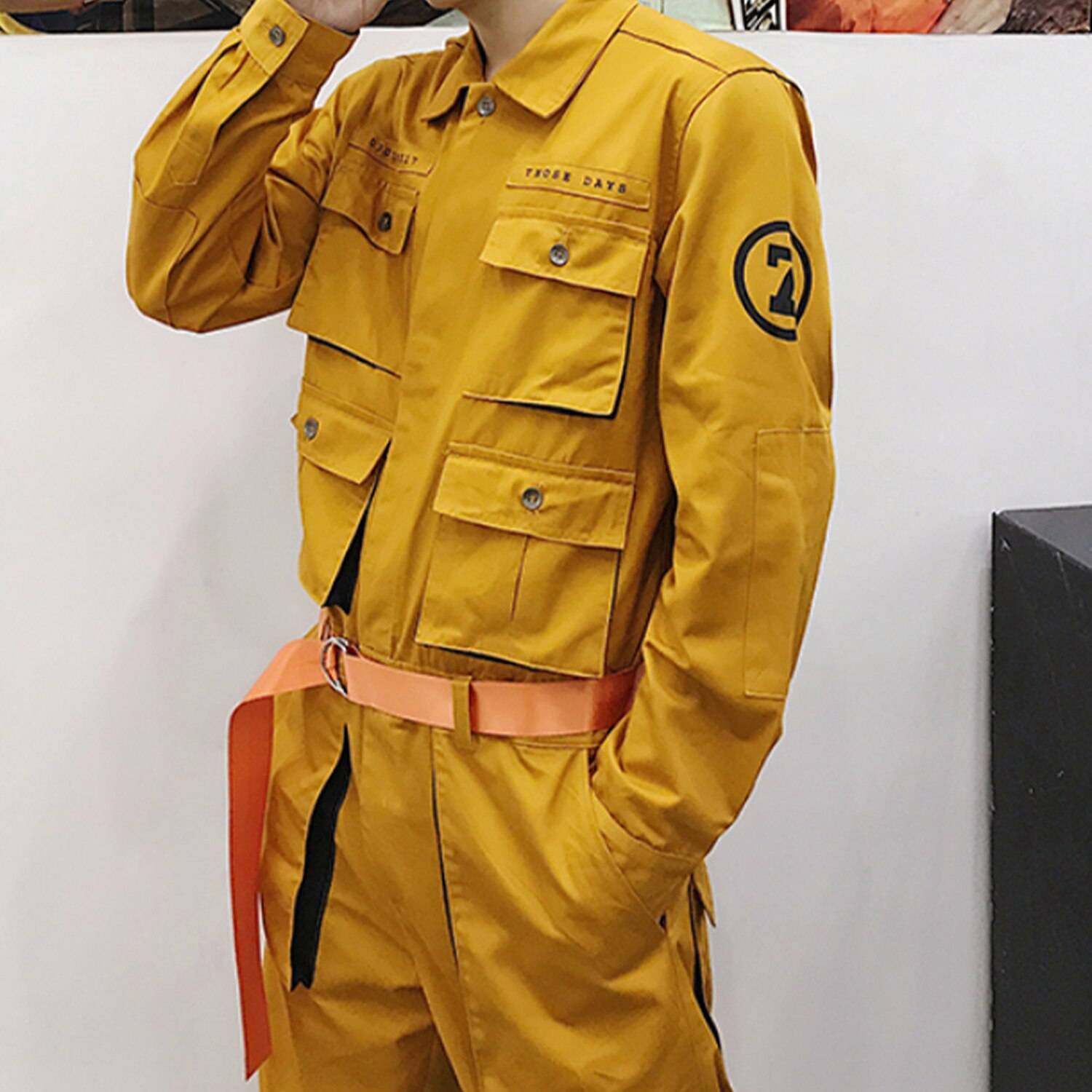 Men's Tactical Pockets Belted Techwear Overall - ATLAS 1