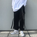 Men's Tactical Straps Techwear Cargo Pants with Chains - ATLAS 1