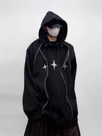 Men's Tech Wear Oversized Hoodie with Shoulder Pads - ATLAS 1