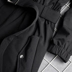 Men's Techwear Black Cargo Jumpsuit Multi Pocket Overalls - ATLAS 1