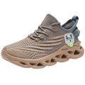Men's Techwear Breathable Black Running Sneakers - ATLAS 1