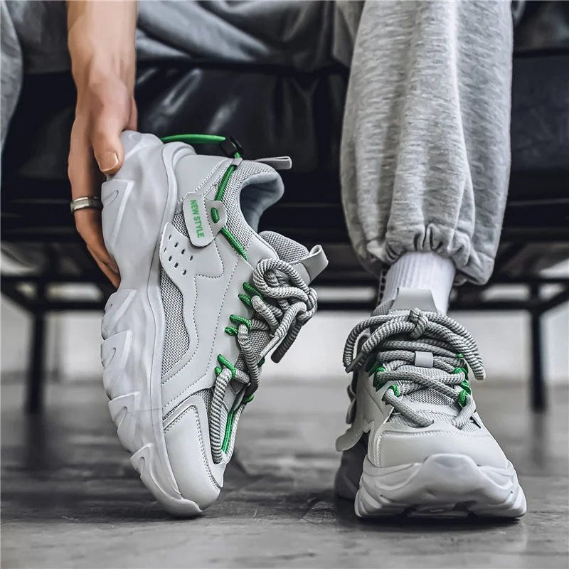Men's Techwear Breathable Thick Sole Sneakers - ATLAS 1