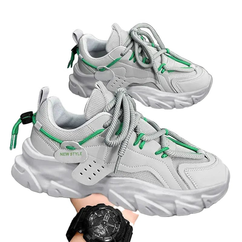 Men's Techwear Breathable Thick Sole Sneakers - ATLAS 1