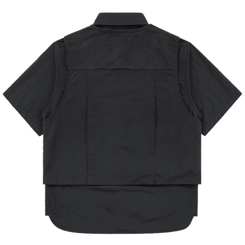 Men's Techwear Cargo Multi Pocket Two Piece Shirt Set - ATLAS 1