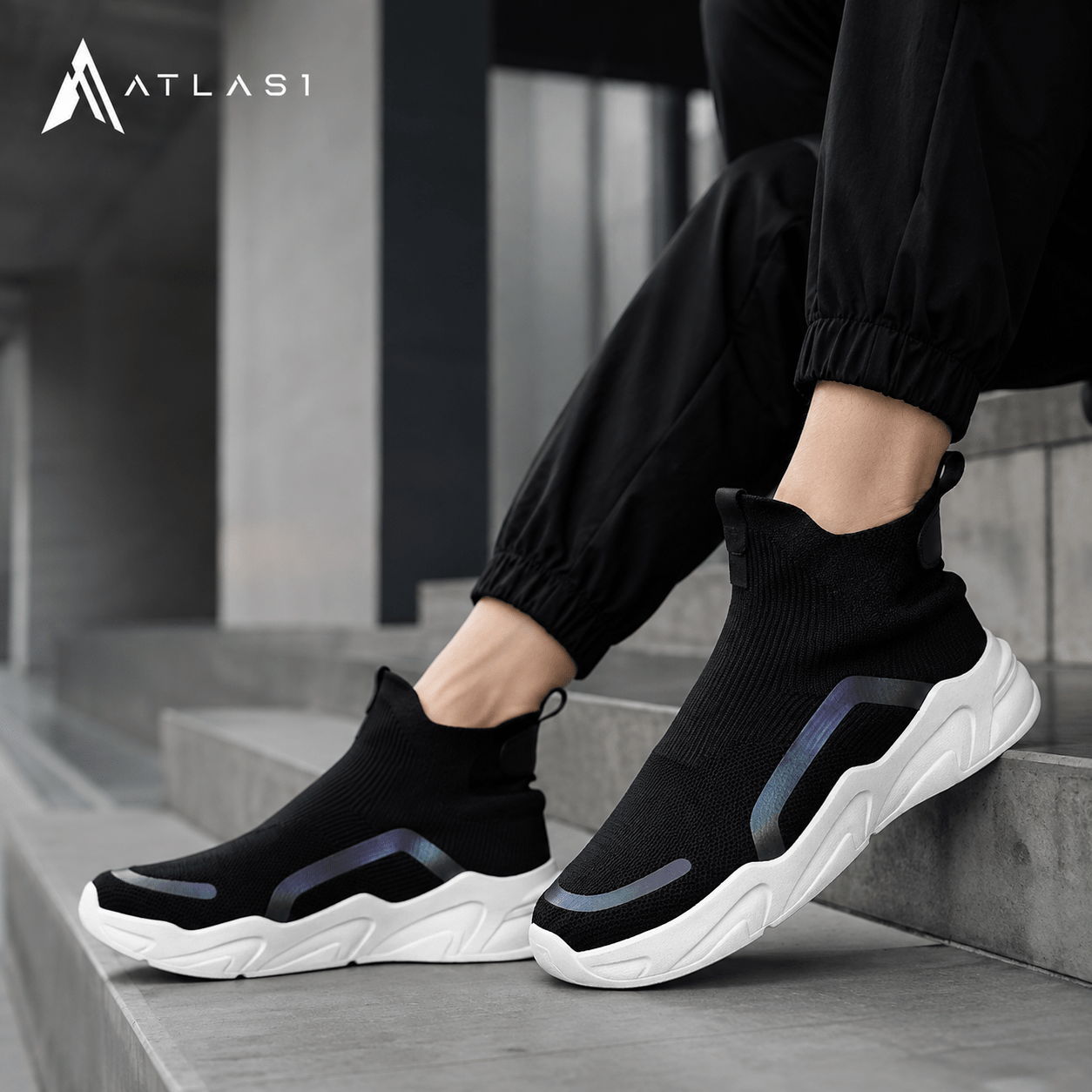 Men's Techwear Casual Slip-On Fashion Sneakers - ATLAS 1