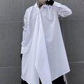 Men's Techwear Dark Irregular Long Strap Cardigan Shirt - ATLAS 1