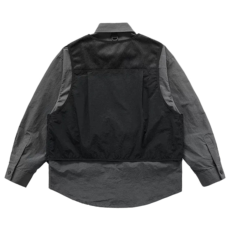 Men's Techwear Functional Safari Cotton Casual Shirt - ATLAS 1