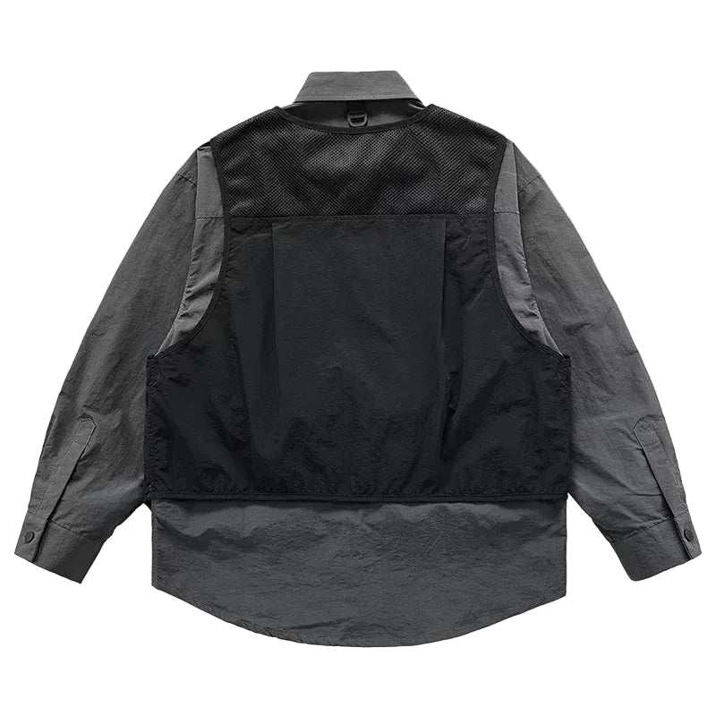 Men's Techwear Functional Safari Cotton Casual Shirt - ATLAS 1