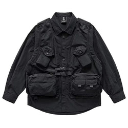 Men's Techwear Functional Safari Cotton Casual Shirt - ATLAS 1