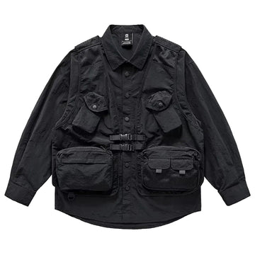 Men's Techwear Functional Safari Cotton Casual Shirt - ATLAS 1