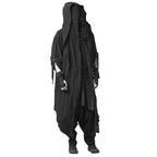 Men's Techwear Goth Long Cardigan Coat - ATLAS 1