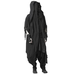 Men's Techwear Goth Long Cardigan Coat - ATLAS 1