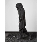 Men's Techwear Goth Long Cardigan Coat - ATLAS 1
