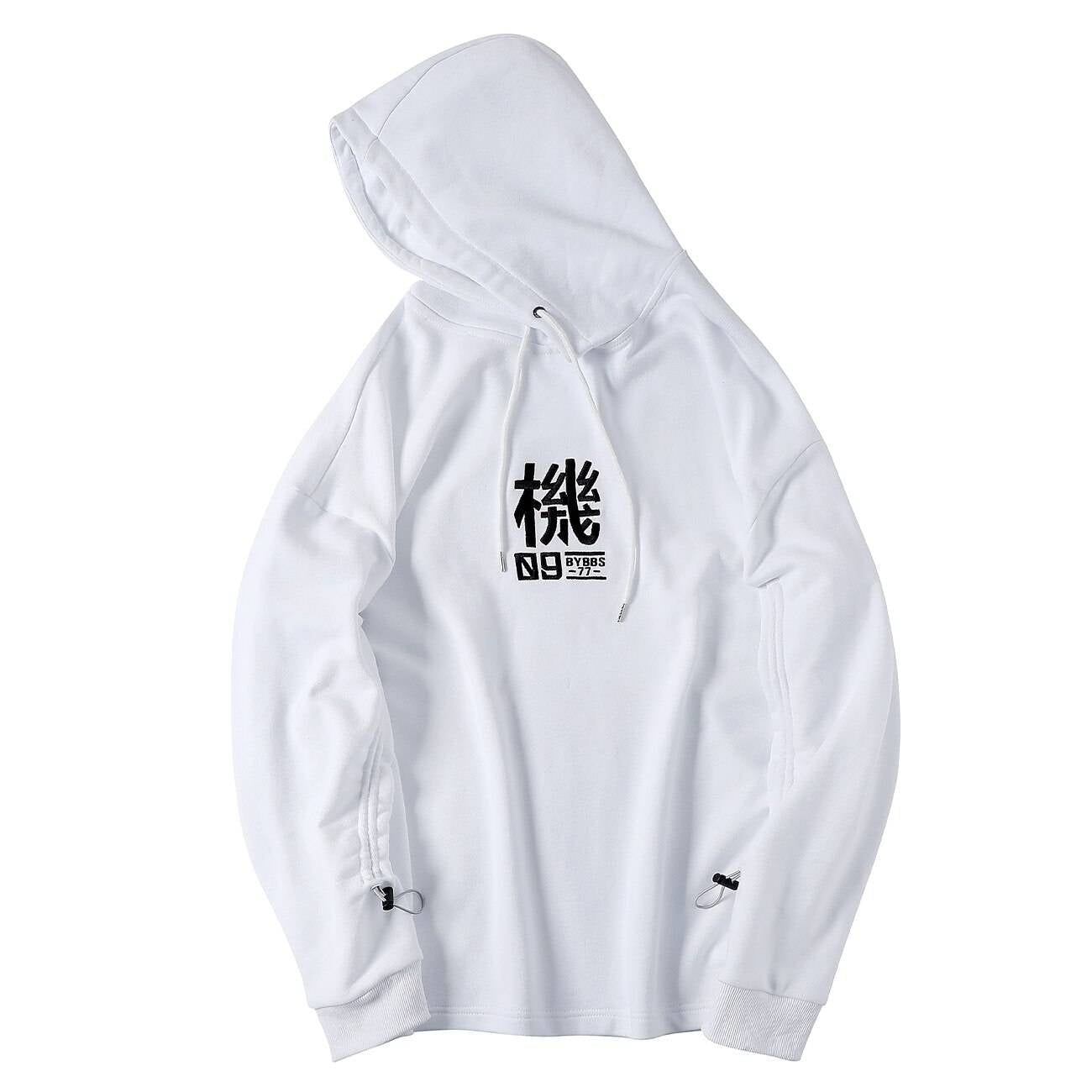 Men's Techwear Harajuku Cotton Printed Hip Hop Hoodie - ATLAS 1