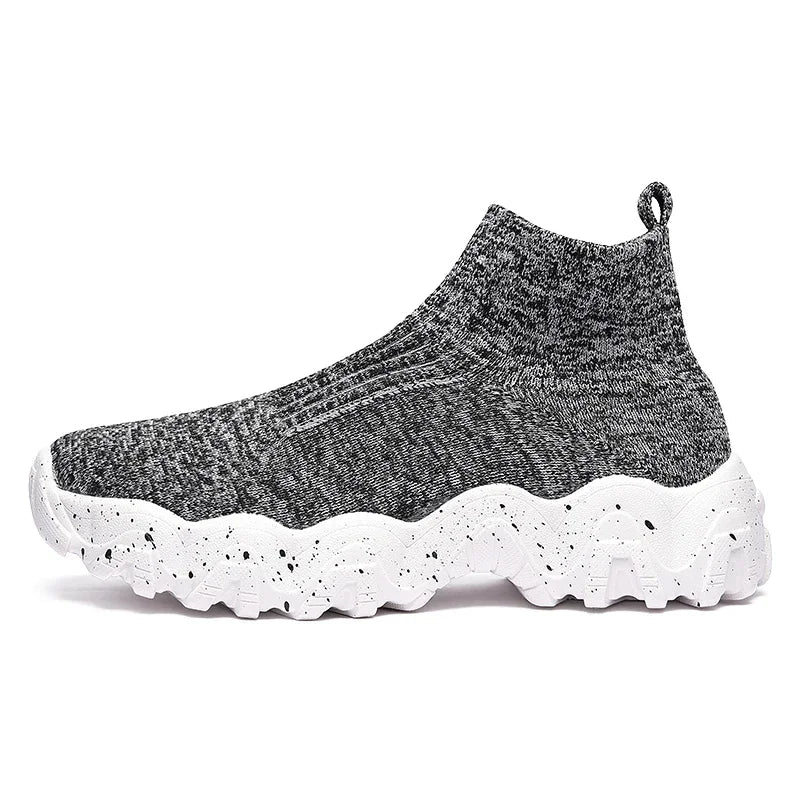 Men's Techwear High Top Slip-On Casual Sneakers - ATLAS 1
