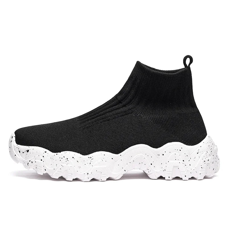 Men's Techwear High Top Slip-On Casual Sneakers - ATLAS 1