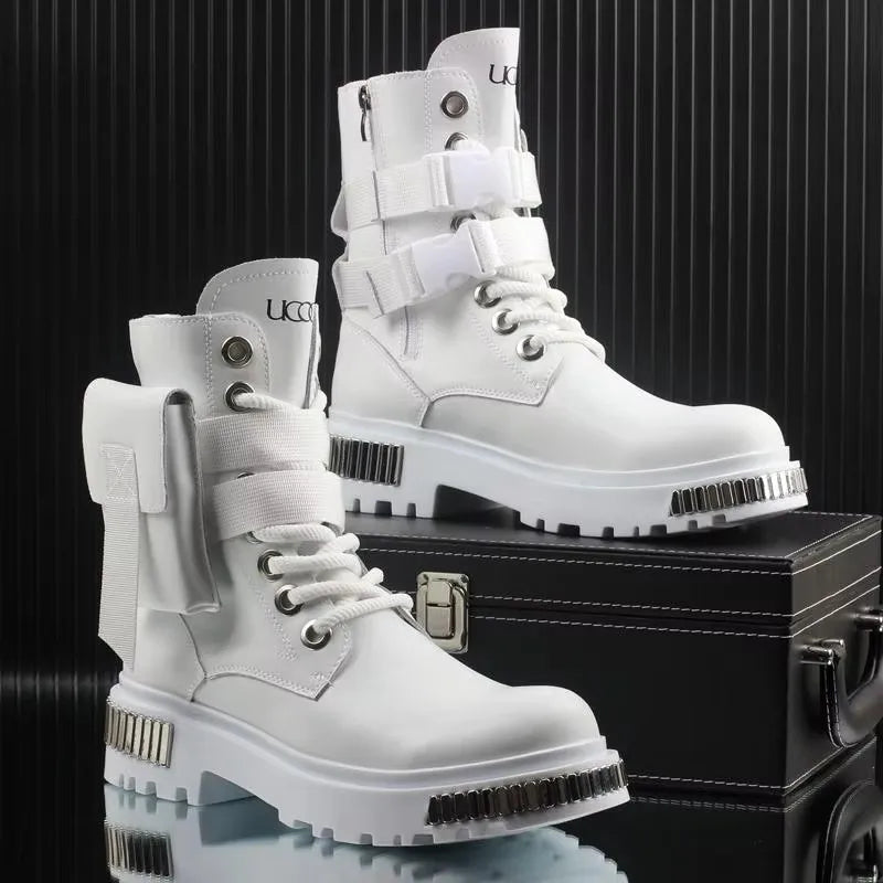 Men's Techwear High Top Winter Motorcycle Boots - ATLAS 1