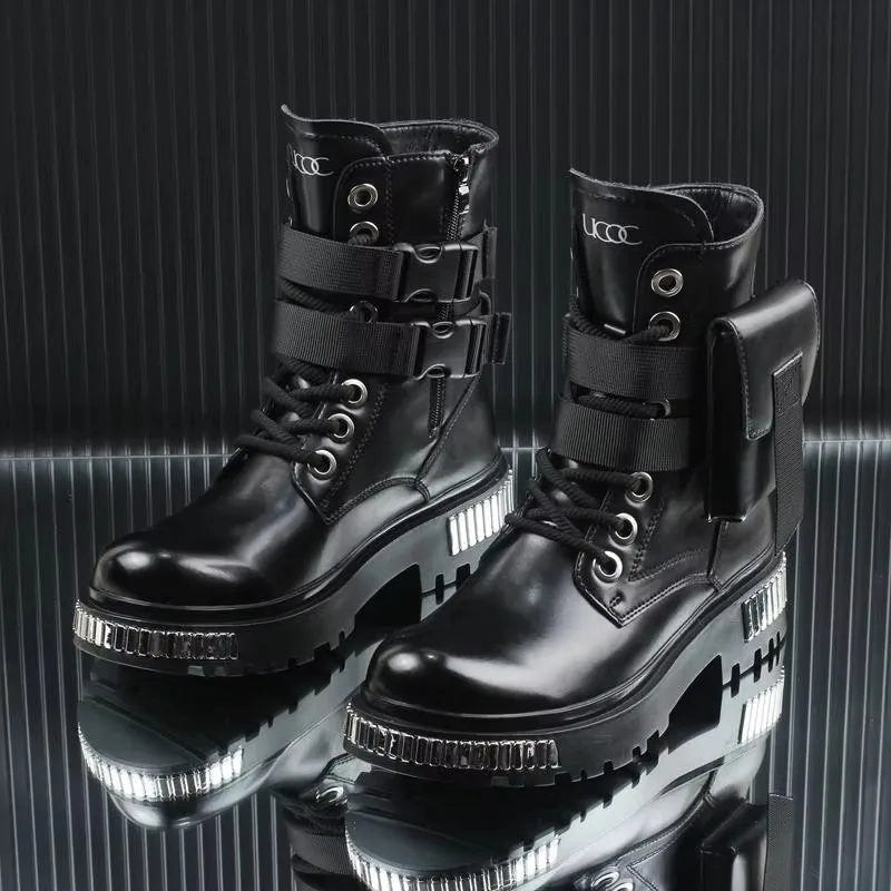 Men's Techwear High Top Winter Motorcycle Boots - ATLAS 1