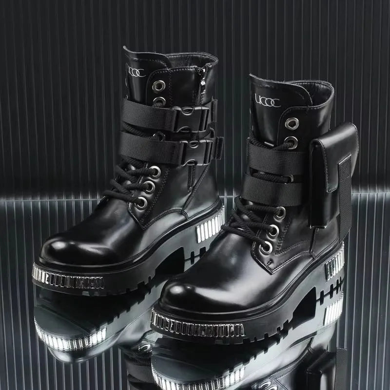 Men's Techwear High Top Winter Motorcycle Boots - ATLAS 1