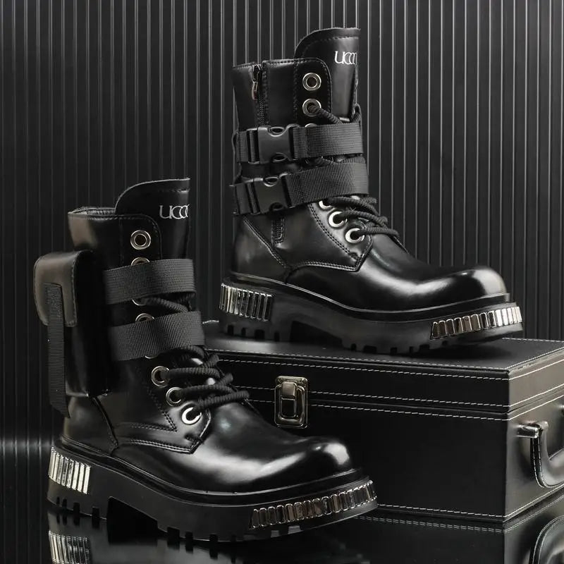 Men's Techwear High Top Winter Motorcycle Boots - ATLAS 1