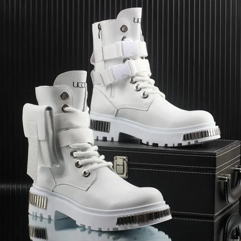 Men's Techwear High Top Winter Motorcycle Boots - ATLAS 1