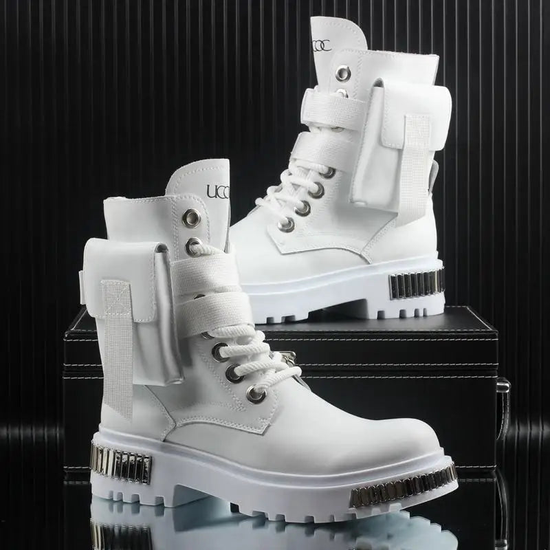 Men's Techwear High Top Winter Motorcycle Boots - ATLAS 1