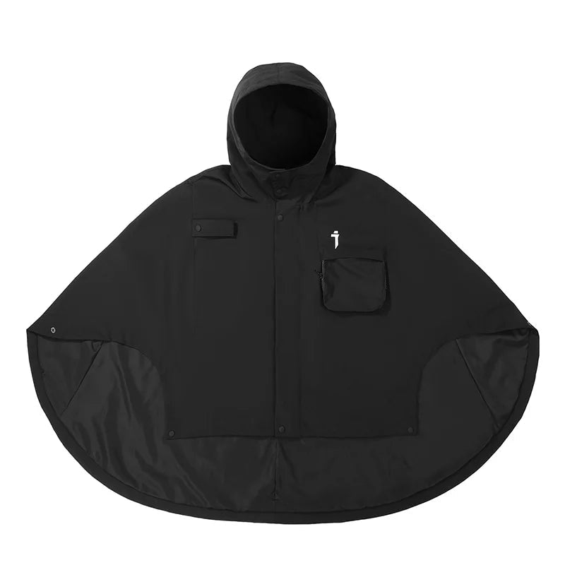 Men's Techwear Hooded Tactical Cloak Jacket Shawl Coat - ATLAS 1