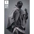 Men's Techwear Hooded Tactical Cloak Jacket - ATLAS 1