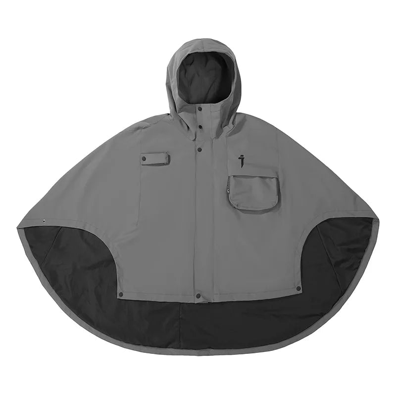Men's Techwear Hooded Tactical Cloak Jacket Shawl Coat - ATLAS 1