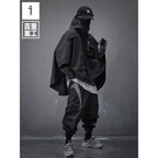 Men's Techwear Hooded Tactical Cloak Jacket - ATLAS 1