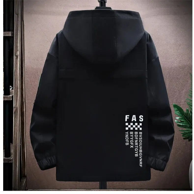 Men’s Techwear Hooded Zipper Jacket - ATLAS 1