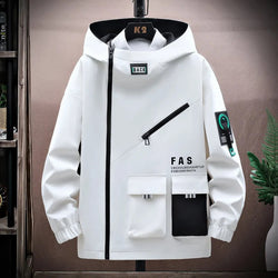 Men’s Techwear Hooded Zipper Jacket - ATLAS 1