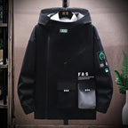 Men’s Techwear Hooded Zipper Jacket - ATLAS 1